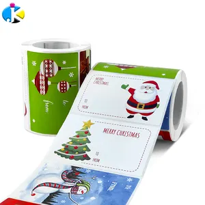 Adesivi natalizi adesivi decorativi graziosi Babbo Natale etichette per bambini etichette ambientali adesivi nome adesivi