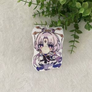 Meilleure Vente : Porte-clés Personnalisés en Acrylique avec Logo en Forme de Mini-Lettres, Breloques en Coton PP, Porte-clés en Peluche pour Sac, Porte-clés Doux Personnalisés - Product Image 2