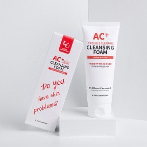 Espuma Limpiadora para Piel con Tendencia a Acné W.SKIN LABORATORY AC+, 150 ml, Lavado Facial Suave para Piel Grasa y Sensible - Product Image 1