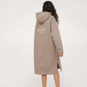 Custom Heavy Weight <b>Women</b> Winter Sport Streetwear Silk Screen Printing Oversize Drawstring <b>Women's</b> Hoodies <b>Long</b> <b>Sweatshirts</b> - Product Image 5