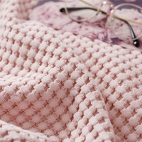 Couverture de canapé en gaze jacquard 100 % coton, gaufrée, pour bureau, été, fine, pour climatisation, vente en gros