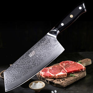 Cuchillo de <span class=keywords><strong>Carnicero</strong></span> Profesional FINDKING de 7 Pulgadas, Acero Damasco Japonés de 67 Capas, Cuchillo de Cocina Superafilado para Chef - Product Image 6