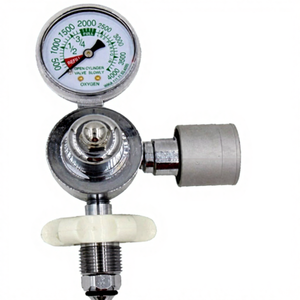 Zuurstofdrukregelaar CGA540 van staal met 1 jaar garantie voor gebruik met cilinders - Product Image 1