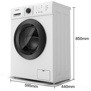 Lave-linge frontal domestique entièrement automatique à économie d'énergie, capacité 6 kg, boîtier en acier inoxydable pour le lavage des vêtements - Product Image 2