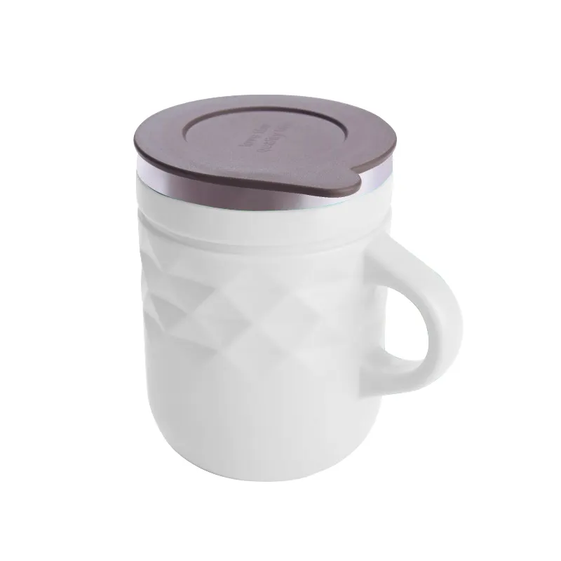 손잡이가있는 고무 스틸 진공 절연 찻잔이있는 베스트 셀러 플라스크 맞춤형 물병 스테인레스 스틸 커피 잔