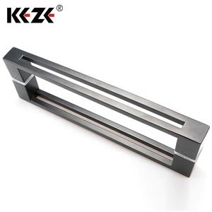 Châu Âu hiện đại phong cách Brass/Thép không gỉ Double Sided tắm cửa kính kéo xử lý với 2-năm bảo hành cho khách sạn sử dụng - Product Image 4