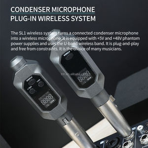 TNH-Transmisor y receptor inalámbrico con cable a Xlr, sistema de micrófono inalámbrico UHF <span class=keywords><strong>para</strong></span> mezclador de audio, <span class=keywords><strong>bajo</strong></span> de guitarra eléctrica - Product Image 2