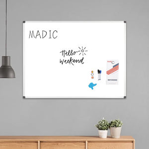 Tableau blanc magnétique effaçable à sec avec cadre en aluminium <span class=keywords><strong>de</strong></span> 18x24 "24x36" plateau d'écriture mural en acier galvanisé - Product Image 5