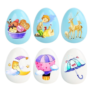 Vaso de madera divertido para niños transfronterizos, huevo de pato pintado, juguetes educativos, huevos de Pascua - Product Image 3