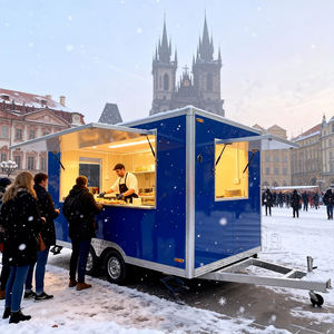 Remorque mobile de rue, food truck, fromage, chocolat, churros, en-cas sucrés, bonbons, remorque alimentaire italienne à vendre - Product Image 3