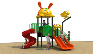Structures de jeux d'extérieur pour enfants en <span class=keywords><strong>acier</strong></span> et plastique, toboggan en <span class=keywords><strong>acier</strong></span> pour garderies, maternelles, jardins, parcs, équipements de divertissement - Product Image 5
