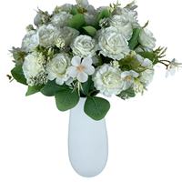 Groothandel Bruiloft Kleine Pioenroos Kunstbloemen Nieuwe Stijl Europese Stijl Grensoverschrijdende Kunstmatige Bloemarrangementen Handgemaakt