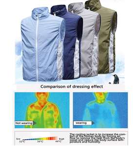 Summer <b>Smart</b> Cooling Clothing Lightweight Quick Dry Outdoor Cooling Vest for Men with <b>Fans</b> - Product Image 3