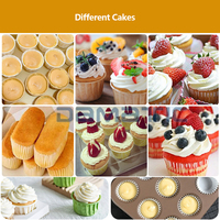 Machine à déposer automatique pour gâteaux, muffins, macarons, biscuits, cupcakes avec deux types de buses