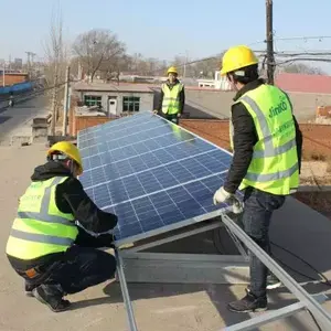 10kw 완전한 광전지 태양 기와 태양 pv 단위 태양 전지판 설치 구조 체계