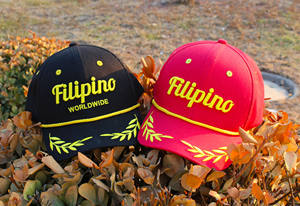 100% algodón personalizado 3D bordado 6 paneles clásico cuerda ala gorra de béisbol americano deportivo Gorras venta al por mayor patrón de letras impresas - Product Image 6