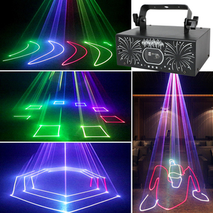 Đèn sân khấu laser RGB YSH, điều khiển DMX, hoạt động bằng âm thanh, máy chiếu 3D Disco dành cho DJ, tiệc cưới, vũ trường, biểu diễn trực tiếp - dành cho quán bar & KTV - Product Image 6