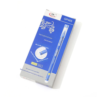 Stylo gel effaçable en porcelaine bleue et blanche, pointe aiguille 0,5 mm, encre bleu cristal, pour étudiants et fournitures scolaires