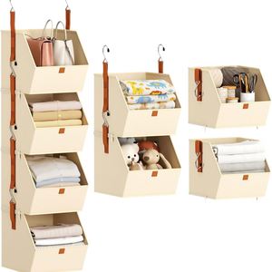 Nueva Caja de Almacenamiento Colgante Cuadrada de Tela No Tejida de 60L, Personalizable, con Garantía de Calidad, Desmontable y Creativa, Venta al Por Mayor en Amazon - Product Image 5