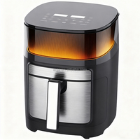 Petit électroménager de cuisine Friteuse à air 4L 4,5 L Friteuse électrique Freidora De Aire Friteuse numérique multifonctionnelle avec écran couleur