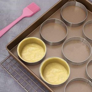 Lixsun professionnel 2.7 pouces en acier inoxydable oeuf tarte moule Dessert Mousse gâteau anneau pour boulangerie pâtisserie outils - Product Image 2