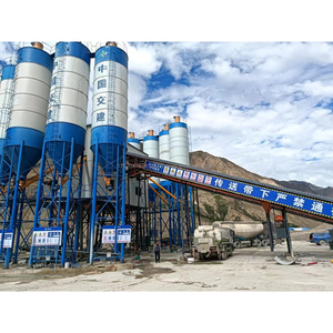 Sunny Brand Construction <strong>Concrete</strong> Batching Plant Hzs180 with 4 Units Aggregate Storage Hoppers <strong>JS3000</strong> <strong>Mixer</strong> Electric Powered - Product Image 3