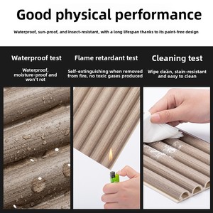 Entrega de Muestras Gratuitas, Muestras Personalizadas, Paneles de Madera Ecológica y Madera Verde para Paredes y Techos - Diseños de Celosía Ondulada Semicircular - Product Image 4