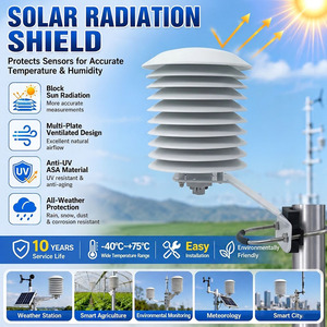 Multi Plate Solar Radiation Shield Anti UV Outdoor Environmental Monitoring <strong>Temperature</strong> Humidity Sensor Protection <strong>Cover</strong> - Product Image 2