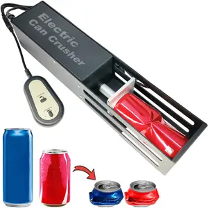 Maison utilisant le mini broyeur électrique portatif de boîte pour réutiliser les boîtes de cola en aluminium de 12Oz 16Oz et le broyeur en plastique de bouteille d'eau