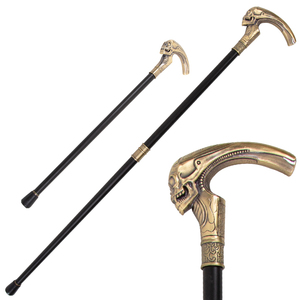 Offres Spéciales Antique classique <span class=keywords><strong>canne</strong></span> couleur Bronze <span class=keywords><strong>canne</strong></span> luxe alliage béquille baguette personnes âgées béquille - Product Image 1