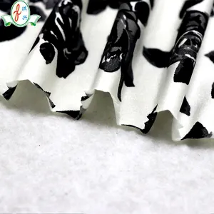 Tissu tricoté en nylon spandex à motif fleur imprimé numérique personnalisé pour vêtements de sport