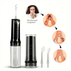 Irrigador Nasal Eléctrico PAKISS, Portátil, Impermeable, para el Alivio de Alergias y Sinusitis, Multimodo, Recargable, con Tanque de Agua de 200 ml - Product Image 1