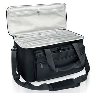 Bolsa de Transporte para DJ con 8 Divisores Desmontables, Bolsa para Cables de DJ, Funda para Portátil, Gran Capacidad, Bolsa de Viaje para Músicos, para Equipo, Muestra Gratuita - Product Image 6