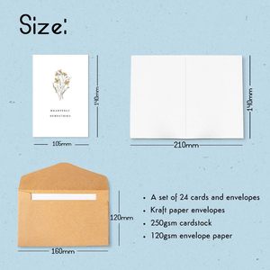 Myway ottiene bene assortimento di carte con buste-<span class=keywords><strong>5x8</strong></span> In fiore ottenere presto bene carta per gli uomini vuoto all'interno per scrivere parole sincere - Product Image 6