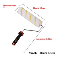 Pinceau à rouleau de peinture au latex de qualité industrielle pour la décoration murale Pinceau à rouleau de peinture blanc Outils