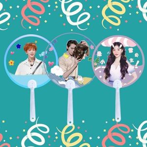 Venta Directa Internacional: Abanico Plegable de PVC Personalizado, Promocional, con Diseño de Ídolos Kpop, Personajes de Anime, Regalo Empresarial Personalizado con Temática de Estrellas - Product Image 6