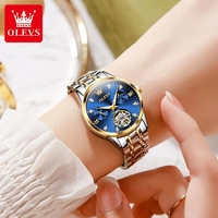 Montre automatique mécanique pour femme 6608, étanche, en acier inoxydable, lumineuse, avec calendrier squelette Hangzhou