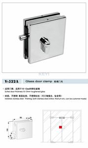 KEYI Hot Selling Stainless Steel <strong>Locking</strong> Clamp for Glass Door Patch Fitting, Glass Door <strong>Hinge</strong> Clamp - Product Image 3