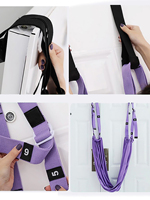 Sangle de porte pour entraînement de yoga Backbend en polyester 146x77cm, ancre de porte, entraîneur de flexibilité, ceinture d'étirement pour la gymnastique à domicile et la danse