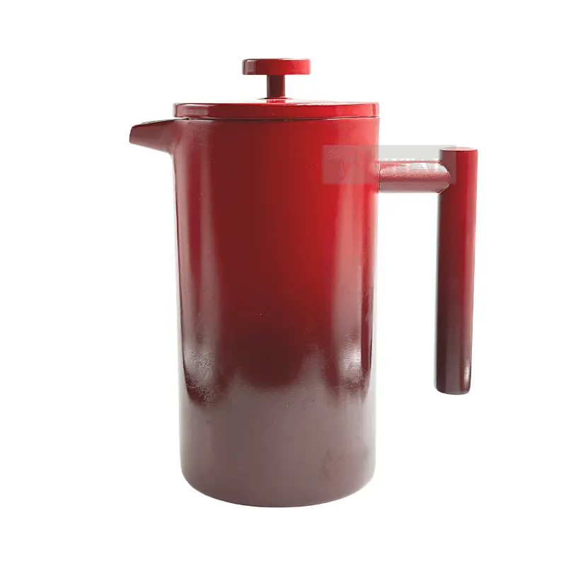 YITAI-cafetera de acero inoxidable, prensa francesa, nuevo diseño, Color rojo, venta al por mayor de fábrica