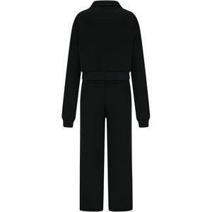 Conjunto de Sudadera y Pantalones de Chándal de 2 Piezas para Mujer, Sudadera Oversize con Media Cremallera, Pantalones Anchos, Chándal Informal Transpirable de Diseño Sencillo - Product Image 5