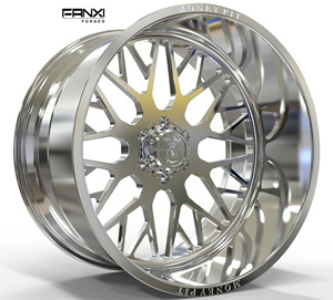 Rines de Aluminio Forjado Cromados Personalizados para Camioneta, 20x12 22x12 24x14 26x14 28x16 8x170 8x180 Pulgadas, 6x135 6x5.5 5x127 - Product Image 1