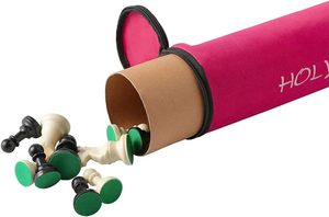 Set di <span class=keywords><strong>Scacchi</strong></span> da Viaggio da 20 Pollici, Scacchiera Arrotolabile in Vinile per <span class=keywords><strong>Principianti</strong></span>, Set da Gioco Portatile in Tubo per Giochi in Famiglia - Product Image 2