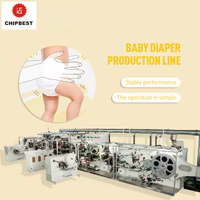 Machine à couches pour adultes entièrement automatique d'occasion, machine à fabriquer des couches pour patients, ligne de production de couches pour bébés d'occasion à vendre