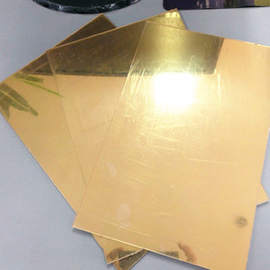 Alands nhựa 1mm 1.8mm 2.8mm vàng Acrylic Tấm Gương Vàng <span class=keywords><strong>plexiglass</strong></span> gương - Product Image 2