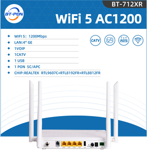 <span class=keywords><strong>ONU</strong></span> GPON Epon XPON <span class=keywords><strong>Catv</strong></span> Dual-Band AC WiFi 4GE POTS VoIP Porta LAN APC 5GHz 1200Mbps FTTH FTTB FTTX Echolife BT-712XR - Product Image 5