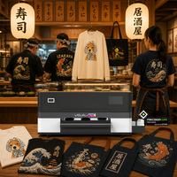 Imprimante DTF A3 Chef CMYK avec encre blanche pour transfert sur film PET pour T-shirts, compatible Epson F1080 Precisioncore, machine professionnelle pour restaurants