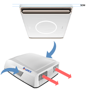 Climatiseur de toit pour <span class=keywords><strong>caravane</strong></span> - Fréquence variable R32 3,5 kW RV électrique avec WIFI - Product Image 5