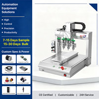Machine de distribution automatique de colle bi-composante de haute précision à vis multi-axes pour bureau