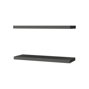 Matt Grey <b>Floating</b> Shelf Wall Mount Minimalist Modern Display Rack For Home Office Decor - Product Image 2
